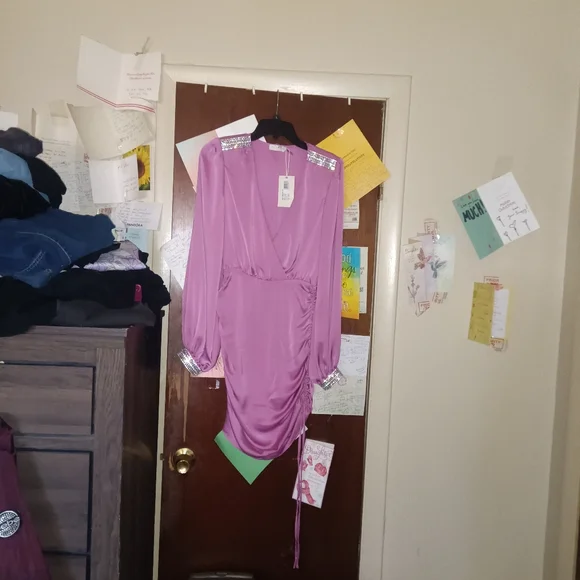 RAMY BROOK Foxy Embellished Cuff Dress 🆕 Size 00 - Picture 6 of 16